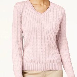 Merona Pale Pink Cable Knit Sweater